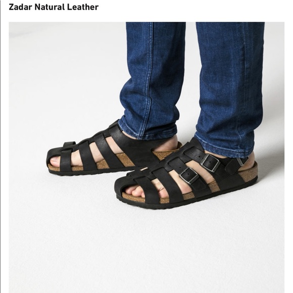 Leather Sandals Birkenstock Mens Zadar Sandal Birkenstock Zadar